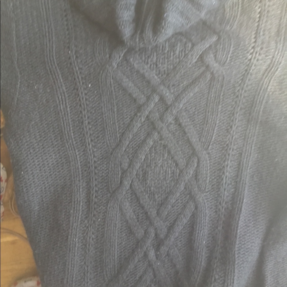 Turtle Neck Cable Front Sweater - image 7